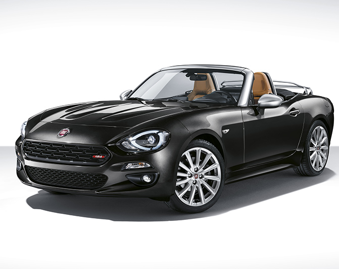Fiat 124 Spider Europa interni badge