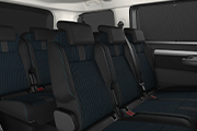  Up to 8 reconfigurable seats